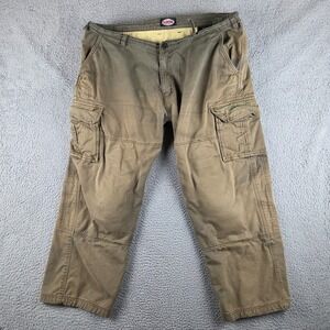 Sliders Reinforced Riding Pants Men 40x30 Khaki Cargo Motorcycle Protective READ